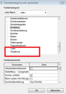 Ladbare Familien in Revit