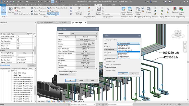 revit-2021-mep-new-units-piping Data Management