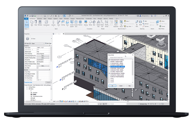 Revit-Oberflaech Digitales Baustellenmanagement